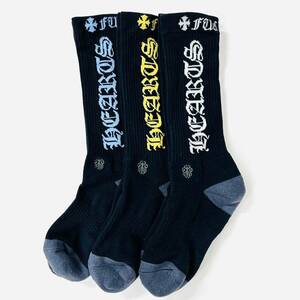 Chrome Hearts CH LOGO SOCKS クロムハーツ ロゴ ソックス 3足セット F1277