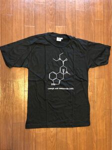 値下げ新品 難あり LSD 化学式 Tシャツ サイズM Lysergic acid diethylamide サイケデリック ホフマン アシッド 希少