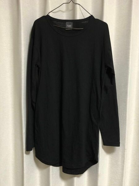 B／ONE ／SOUL 長袖Tシャツ ブラック Lサイズ シンプル ロンT 黒