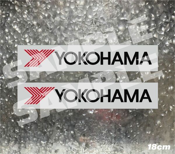 YOKOHAMA TIRESヨコハマタイヤ カッティングステッカー 2枚