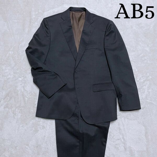青山 NEXT BLUE スーツ AB5 上下 セットアップ ドット XL 黒
