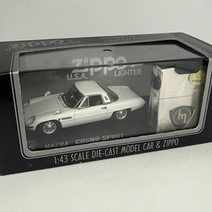 ZIPPO 『MAZDA COSMO SPORTS 1967 YEAR MODEL』マツダ コスモスポーツ マット オイルライター ジッポ 廃版激レア 未使用品の画像1