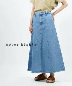 未使用■23区×upper hights(アッパーハイツ)■ヴィンテージ加工・マキシ丈ロングデニムスカート■サイズ26/L相当■定価2.6万