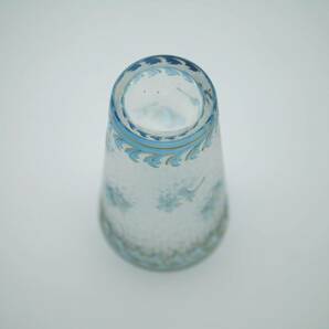 フランス オールド サンルイ（Saint - Louis）ブルー 小タンブラー Small Blue Glass Tumbler, Saint-Louis Franceの画像4