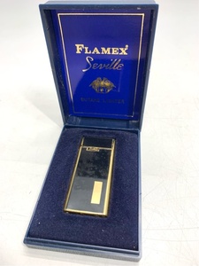 当時物　ライター　FLAMEX　ブラック　ゴールド　昭和レトロ　アンティーク　ヴィンテージ 6101 00