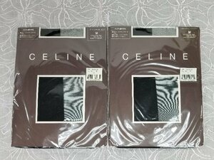 CELINE★新品未開封ストッキング　2枚セット　ブラック　Mサイズ 6135 00