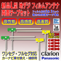 クラリオン 送料無料メール便 L型フィルムアンテナ両面テープ付 ナビ載せ替え 地デジ補修 パナソニック/ケイヨウ/ケンウッド　PG11MO44C_画像1