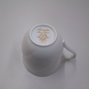 Noritake コーヒー碗皿 カップ＆ソーサー6客セット ボーンチャイナ ホワイト【未使用】の画像6