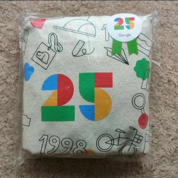 【新品未開封】Google グーグルストア創立25周年記念　トートバッグ