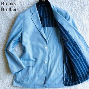 『希少カラー』ブルックスブラザーズ【圧倒的な清涼感】BROOKS BROTHERS テーラードジャケット 3B センターベント 水色 XL 大きいサイズ