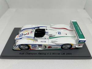 Spark 1/43 2005 ル・マン ADT Champion Racing(アウディ) R8(Winner) J.J.Lehto - M.Werner - T.Kristensen
