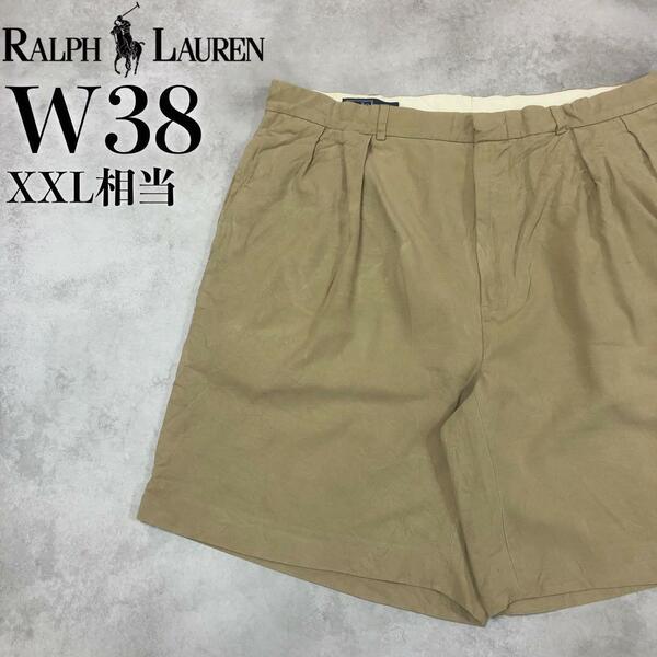 【美品】POLO Ralph Lauren ハーフパンツ W38 旧タグ チノ