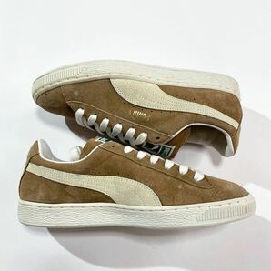 デッドストック☆90s PUMA Clyde US8 26cm スウェード ライトブラウン ビンテージ 99年製 クライド Suede 未使用品 新品 スニーカーの画像3