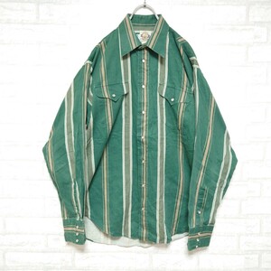 Elphso Shirts 《Made in USA》 80s ウエスタンシャツ ストライプシャツ ワークシャツ ヴィンテージ