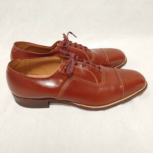 A.C.BECK SHOE キャップトゥシューズ 《デッドストック》 50s USAヴィンテージ ホワイトステッチ アメリカ古靴の画像5