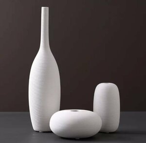 3. комплект белый простой . ваза . цветок ваза керамика простой украшение мелкие вещи интерьер произведение искусства оборудование орнамент 