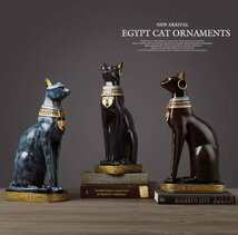 全3種類 要1種類選択 エジプト風猫の置物 猫 ネコ キャット エジプト ナイル インテリア オブジェ 置物 小物 モダン アート 装飾_画像1