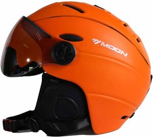スキー/スノーボードヘルメットオートバイ調節可能な防風ヘッドヘルメットスキー シールド付き UVカット ジェット 軽量5色可選