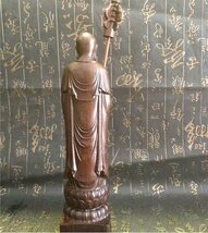 地蔵菩薩 精密細工 金剛力士像 木彫仏像 仏師手仕上げ品 金剛力士像一式 新品 22cm_画像3