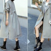 トレンチコート レディース マウンテンパーカー 春服 カジュアル ゆったり 秋コーデ 秋服 アウター A05 2XL_画像1