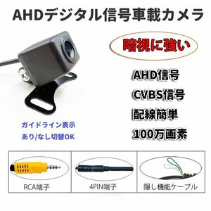 720P AHDバックカメラ アナログ AHD/CVBS切替可 100万画素 ガイドライン表示あり/なし切替可 超小型 防水