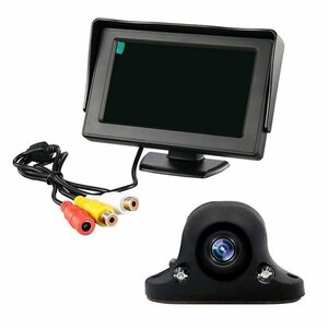  car back camera set 4.3 -inch on dash monitor set rear camera side camera front camera also angle adjustment possible night vision correspondence cohesion type 