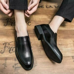  чёрный /46 размер 28.cm степень PU популярный новый товар новый товар высокое качество первый продажа обувь мужской Loafer туфли без застежки MAY055