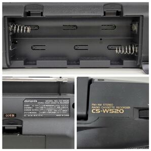 △aiwa CS-W520 2ウェイ 4スピーカー ラジカセ アイワ オーディオ機器 動作品 FM/AMラジオ カットテープ(KS4-89)の画像7