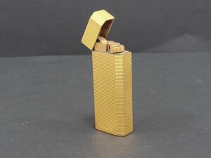 △Cartier カルティエ 喫煙具 ゴールドカラー 喫煙グッズ ガスライター ペンタゴン 五角形 火花確認済み(KS4-121)