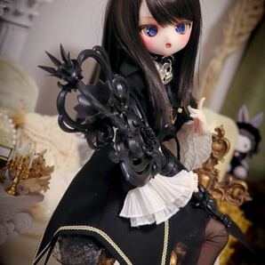 ＊labear＊ DDH-01 セミホワイト肌☆ 開口 カスタムヘッド＋自作アイ2種類 少し難あり☆ MDD ドルフィードリーム の画像3