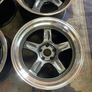 RAYS VOLKRACING 21C 18 9.5j +0 114.3-5H 新古品 鍛造 te37sl ce28sl ze40 の画像5