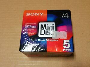 新品 録音用ミニディスク MD 「Sony ソニー / Color Collection (74 min) ＜5pack＞」 [JAN：4901780923243]