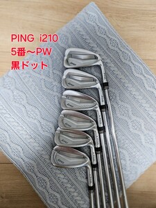 PING i210 #5-PW DG105 S200　【黒ドット】