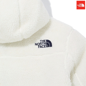 正規新品 M THE NORTH FACE ノースフェイス SAVE THE EARTH FLEECE HOODIE フリースジャケット アイボリーの画像5