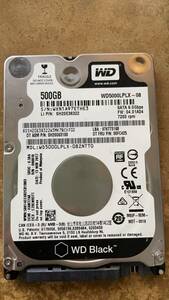 WD5000LPLX 20340時間 2.5インチ 500GB 7200rpm 7mm厚 送料込み価格で安心。