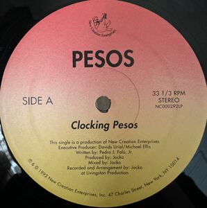 激レア PESOS Clocking Pesos Surprise DJ koco kiyo muro shige ランダム ラップ ニュースクール 1994 レコード