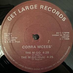 激レア COBRA MCEES' THE M-GO BLOW THIS TOWN DJ koco kiyo muro shige ランダム ラップ ミドルスクール 1988 レコード