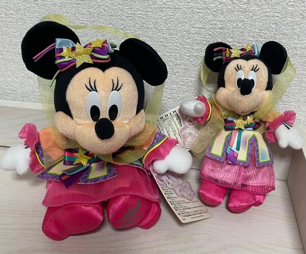 Disney　ミニーマウス ぬいぐるみ　バッジ 七夕　2017