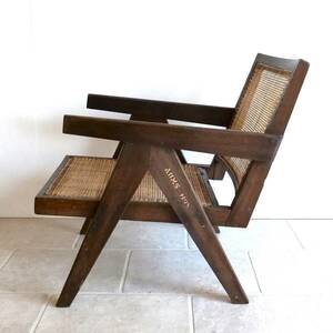 Pierre Jeanneret Easy chair оригинал легкий стул Pierre Jean nre коричневый nti девушка /ru*ko рубин .jie