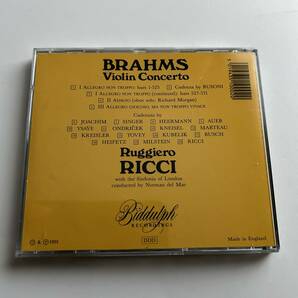 ★Biddulph リッチ：ブラームス ヴァイオリン協奏曲/ Ruggiero Ricci Brahms Violin Concerto★の画像2