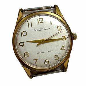 SEIKO セイコー/クラウン 全数字インデックス 21石 J14091 ゴールド 手巻き メンズ腕時計 ケースのみの画像1