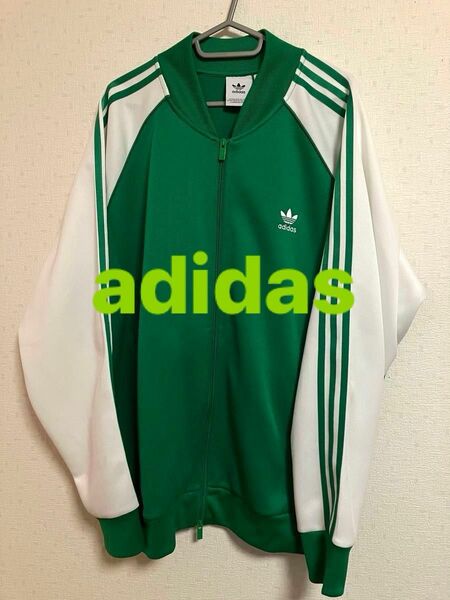 希少5XL adidas/アディダス トラックジャケット トレフォイル グリーン