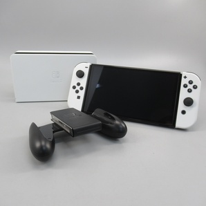 1円〜 Nintendo Switch 本体 有機ELモデル HEG-001 Joy-Con(L)/(R) ニンテンドースイッチ ホワイト 家電 328-2599559【O商品】の画像1