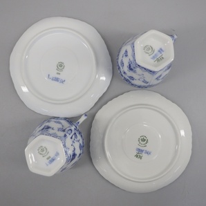 1円〜 Royal Copenhagen ロイヤルコペンハーゲン ブルーフルーテッド フルレース カップ＆ソーサー 計５客 食器 270-2653001【O商品】の画像9