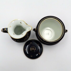 1円〜 Sevres セーブル ペイル ファットブルー 金彩小花 ポット/クリーマー/シュガー 計3点 y229-2667422【Y商品】の画像7