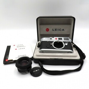 1円〜 Leica ライカ M6 レンジファインダーカメラ MINOLTA 40mm 1:2 レンズ ケース付 シャッターのみ確認済 現状品 y300-2657073【Y商品】の画像1