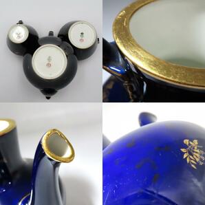 1円〜 Sevres セーブル ペイル ファットブルー 金彩小花 ポット/クリーマー/シュガー 計3点 y229-2667422【Y商品】の画像9