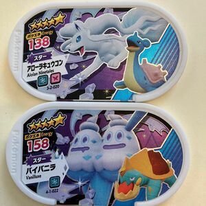 ポケモンメザスタ スター　アローラキュウコン&ラプラス　バイバニラ&カジリガメ　タッグワザ