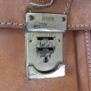 【70744】BREE ブリー レザーブリーフケース ビジネスバッグ 書類カバン ストラップ付き 薄茶色 キャメルの画像2