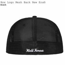 即決 24ss Supreme Box Logo Mesh Back New Era BLACK シュプリーム ボックス ロゴ ニューエラ Cap Hat 帽子 ブラック 黒 7 1/8 56.8cm_画像3